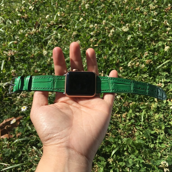 crocodile apple watch strap